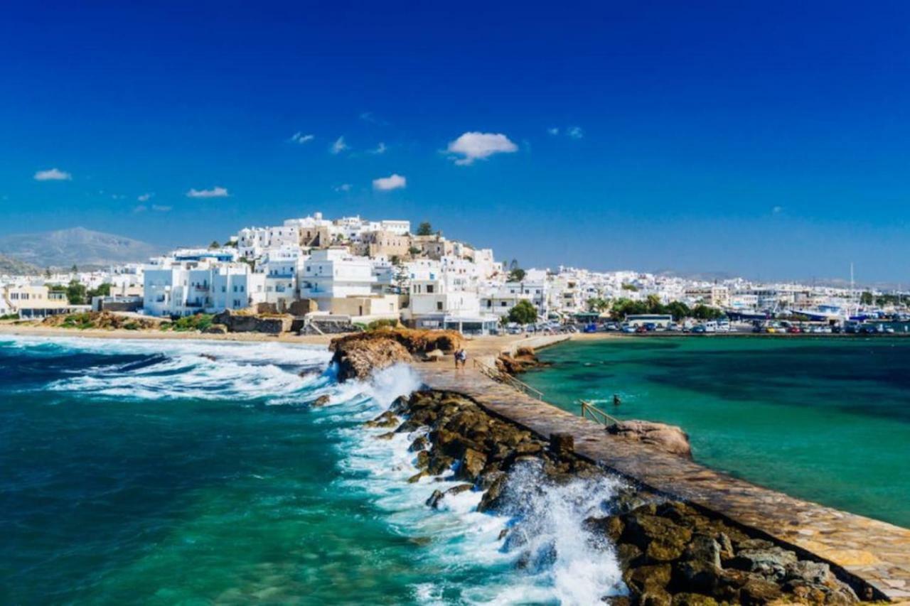 Independent AGAPITOS APART , 2BDRM, private patio Naxos City Buitenkant foto